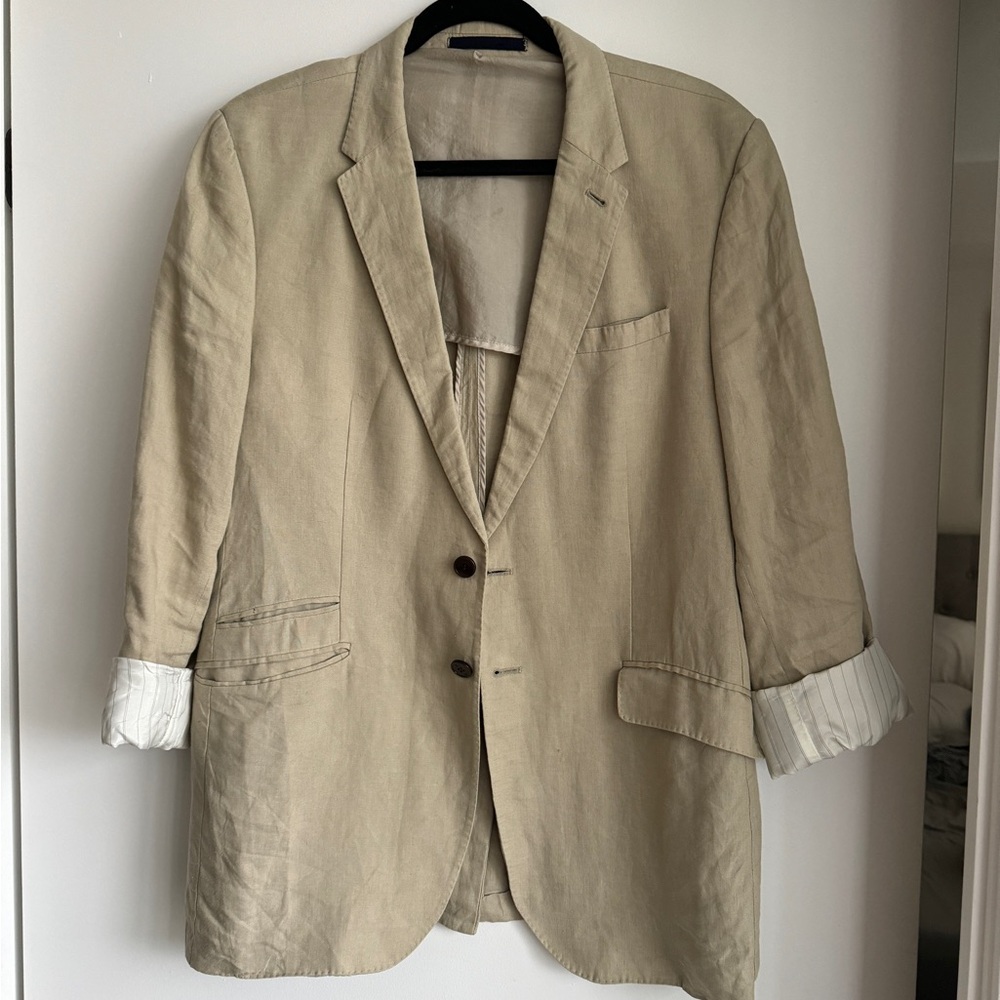 Oversize Linen Blazer